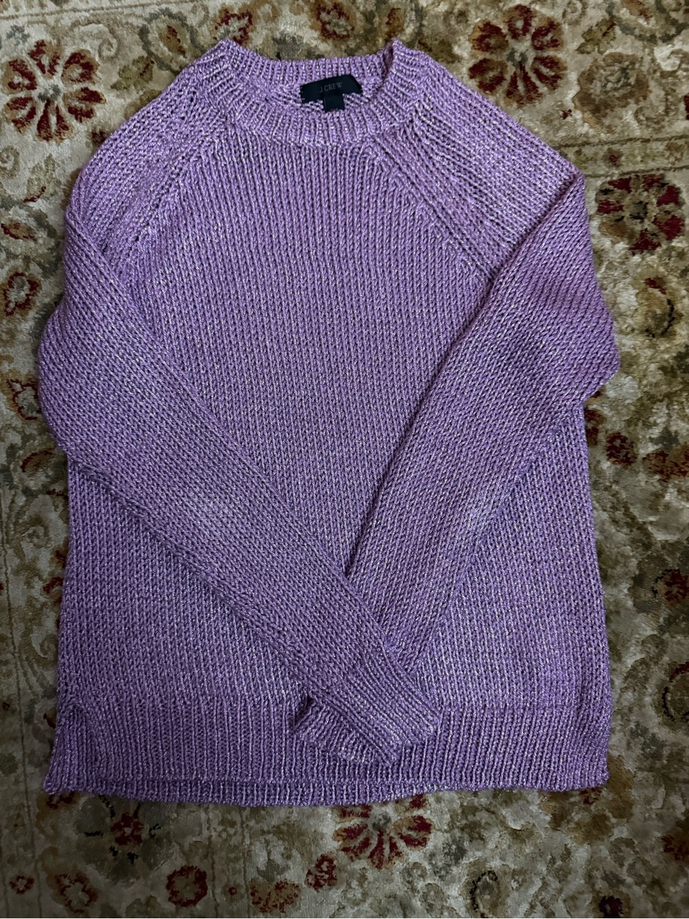 J. Crew Lavender Crewneck Sweater